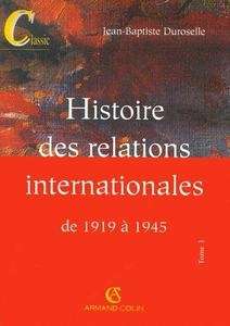Histoire des relations internationales de 1919-1945