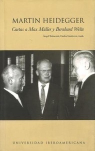 Cartas a Max Müller y Bernhard Welte