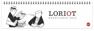 Loriot Büroplaner 2023. Humorvoller Tischkalender für mehr Organisation am Arbeitsplatz