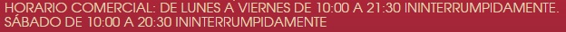 CAMBIO DE HORARIO A PARTIR DEL 1 DE OCTUBRE