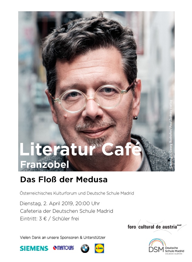 LITERATUR CAFÉ | ENCUENTRO CON FRANZOBEL, en la Deutsche Schule Madrid