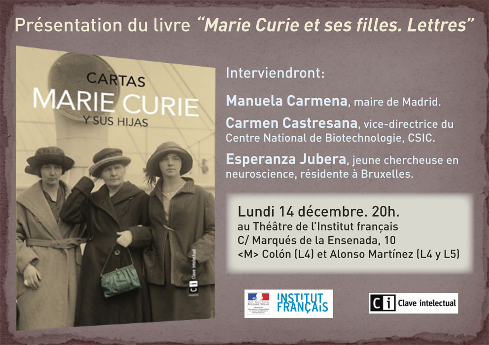 PRÉSENTATION DE LIVRE | Marie Curie et ses filles. Lettres
