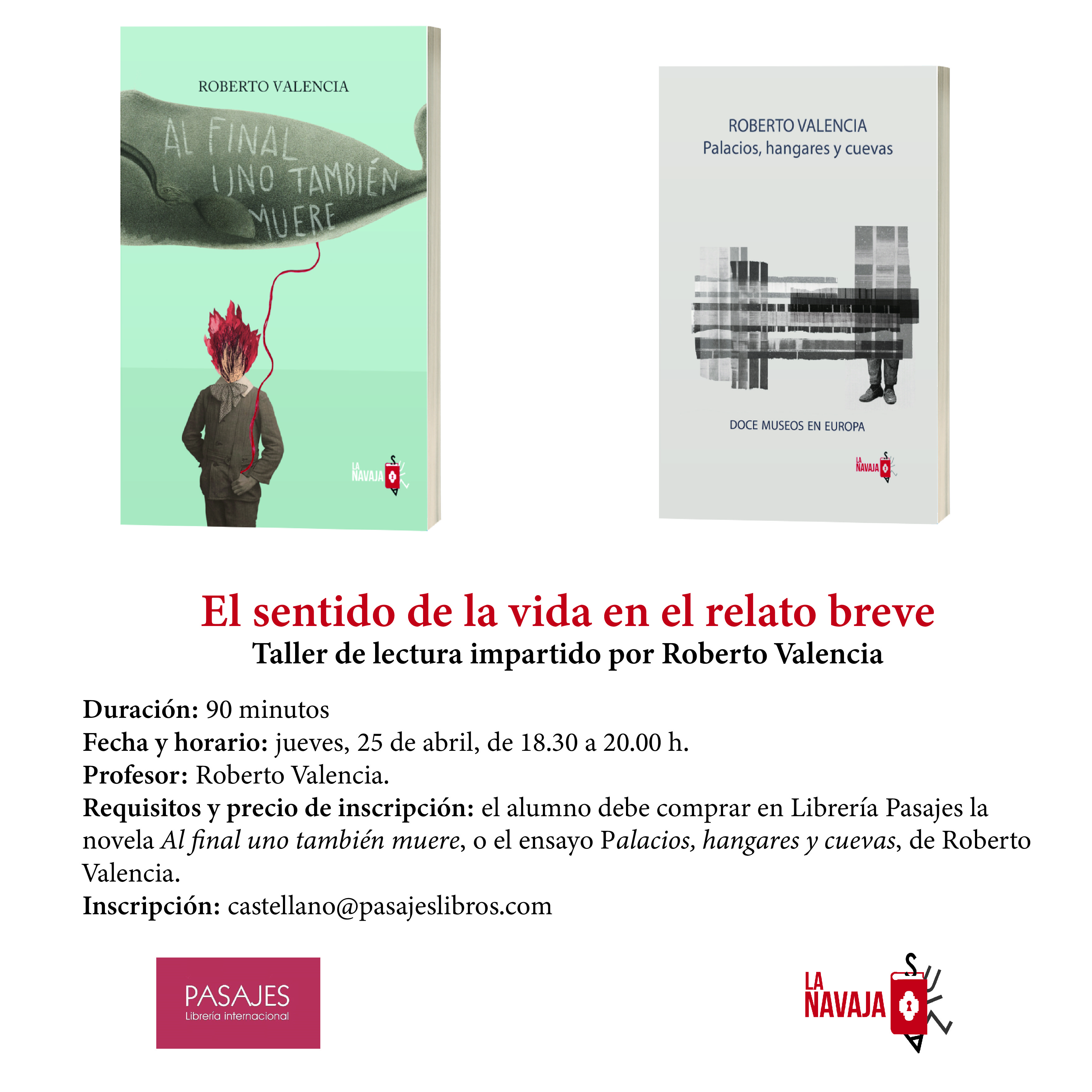 TALLER DE LECTURA: El sentido de la vida en el relato breve