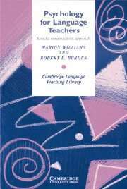 Psychology for Language Teachers: A Social Constructivist Approach