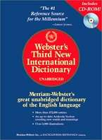 Webster's Third international Dictionary + CD Rom