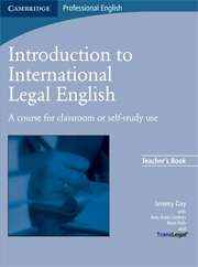 Introduction to International Legal English Teacher's Book