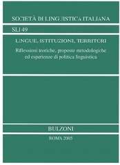 Lingue, istituzioni, territori