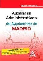 Auxiliares Administrativos del Ayuntamiento de Madrid. Temario