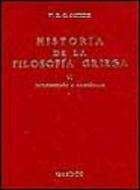 Historia de la Filosofía griega Vol. VI: Introducción a Aristóteles