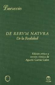 PASAJES Librería internacional: De rerum natura | Lucrecio |  978-84-85708-46-8