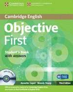 Objective First Student's book x{0026} Answers x{0026} CD-Rom