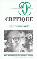 Critique nº 687-688 / Jean Starobinski