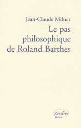 Le Pas Philosophique de Roland Barthes
