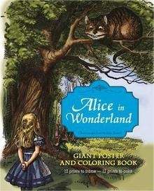 Alice in Wonderland Giant Poster and Coloring Book