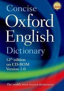 Concise Oxford English Dictionary on CD-Rom
