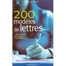 200 Modèles de Lettres