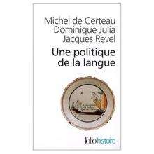 Une politique de la langue