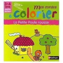 Mes contes à colorier : La petite poule rousse