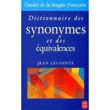 Dictionnaire des Synonymes et des Equivalences