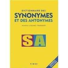 Dictionnaires des synonymes et des antonymes