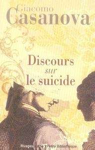 Discours sur le suicide