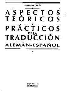 Aspectos teóricos y prácticos de la traducción