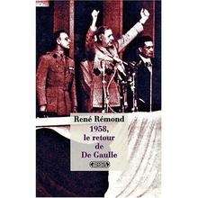 1958, Le retour de De Gaulle