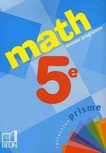 Math 5e. Livre de l'eleve