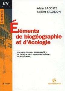 Éléments de biogéographie et d'écologie