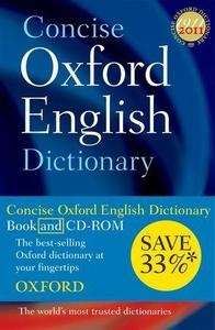 Concise Oxford English Dictionary (book x{0026} Cd-Rom)