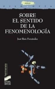 Sobre el sentido de la fenomenología