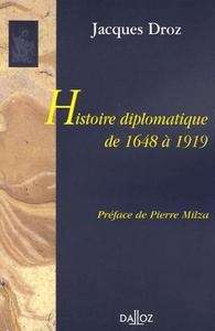 Histoire diplomatiques de 1648 à 1919