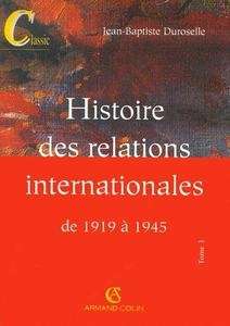 Histoire des relations internationales de 1919-1945