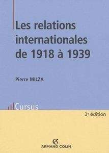 Les relations internationales de 1918 à 1939