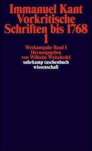 Vorkritische Schriften bis 1768