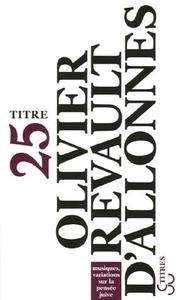 Titre 25 Olivier Revault d'Allonnes