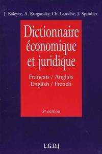 Dictionnaire économique et juridique Français-Anglais / English-French