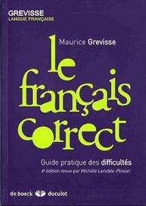 Le français correct