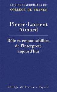 Rôle et responsabilités de l'interprète aujourd'hui