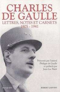 Lettres, notes et carnets (1905-1941)