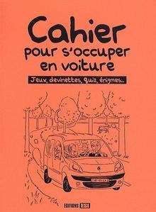 Cahier pour s'occuper en voiture