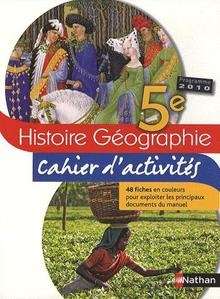 Histoire-Géographie 5e Cahier d'activités