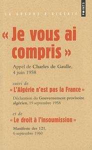 Je vous ai compris