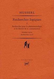 Recherches logiques (Tome 2 - 1ère partie)