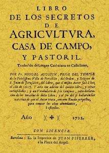 Libro de los secretos de la agricultura, casa de campo y pastoril
