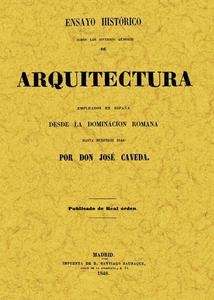 Ensayo histórico. Géneros de arquitectura