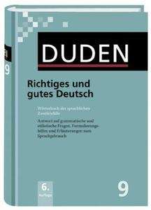 Duden Richtiges und gutes Deutsch, Band 9