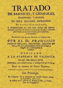 Tratado de barnices y charoles