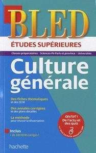 Bled études supérieures - culture générale