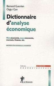 Dictionnaire d'analyse économique